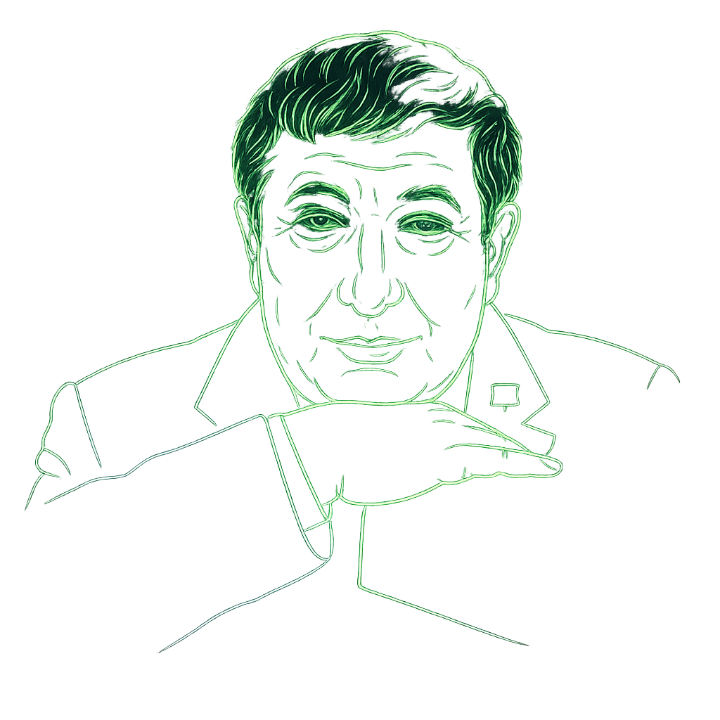 Расул Гамзатов - лазерный портрет